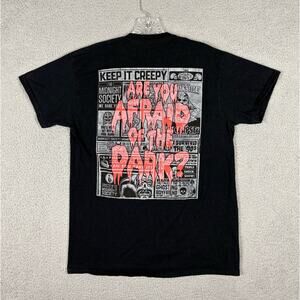 Are You Afraid Of The Dark? Tshirt Adult M Nickelodeon Newspaper Page Freeze Max